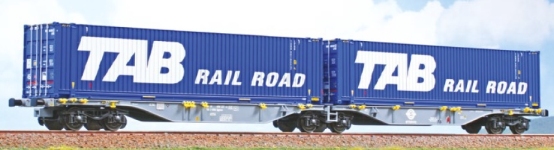ACME 40497 - H0 - Containertragwagen Rail Road, Ermewa, Ep. VI